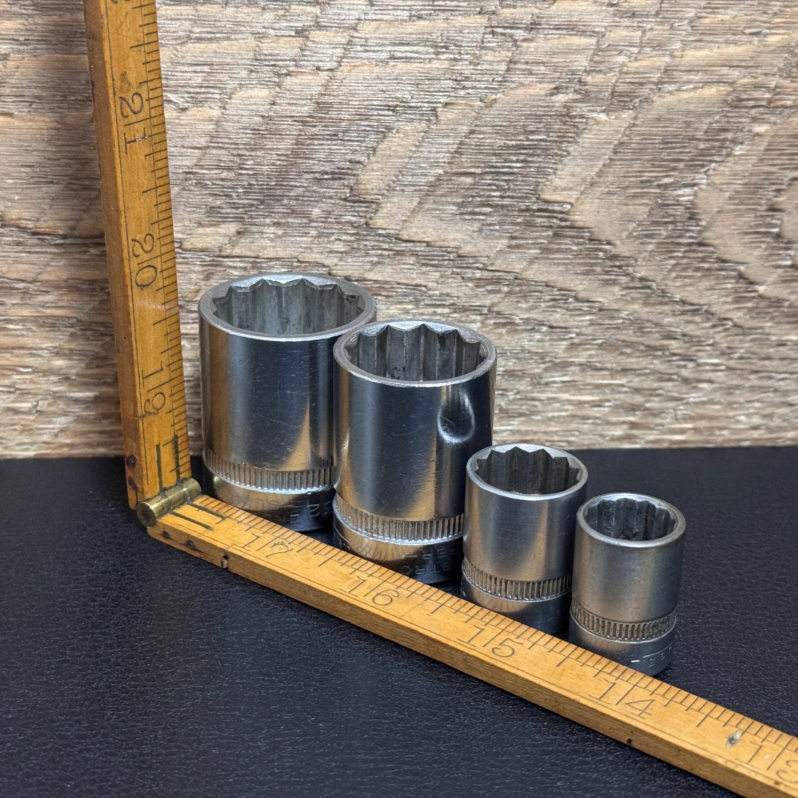 INDESTRO SUPER 1/2 Drive 12PT Socket 1″ 1232 7/8″ 1228 3/8 DR 5/8 2720 1/2″ 2716