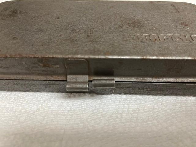 Vintage Craftsman 1/4” SAE =V= Socket set with Accessories and METAL CASE