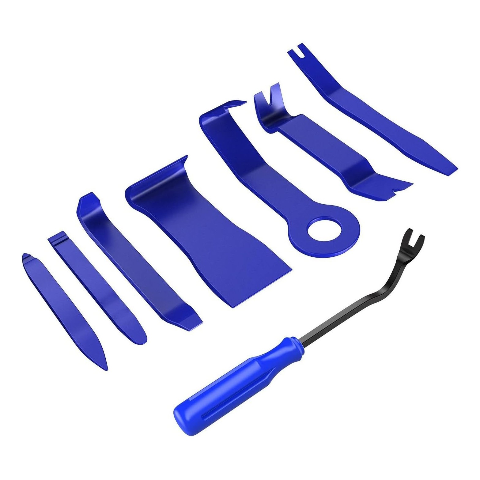 8PCS Trim Fastener Removal Tool Kit Universal For Car Audio Dash Panel-Blue