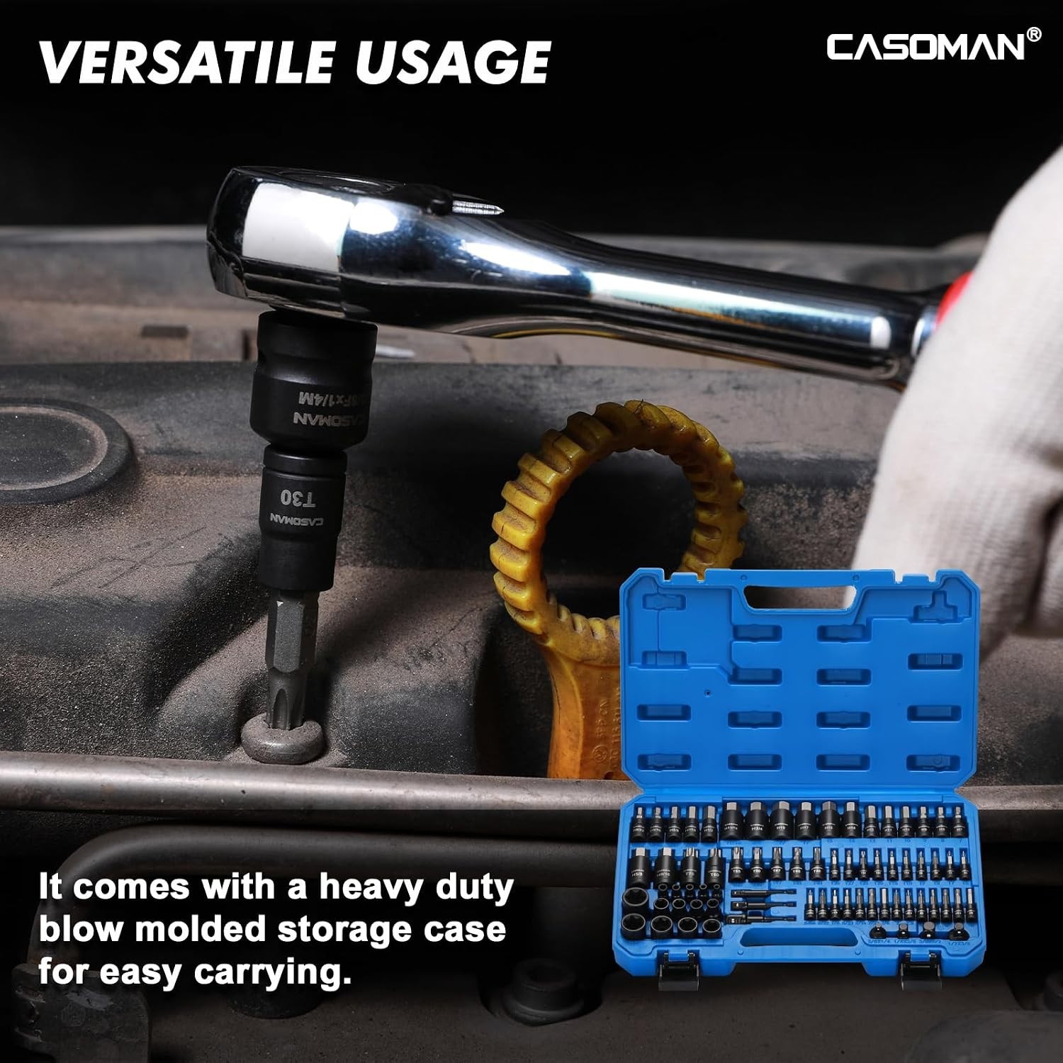 Heavy-Duty Chrome Vanadium Hex & Torx Bit Set