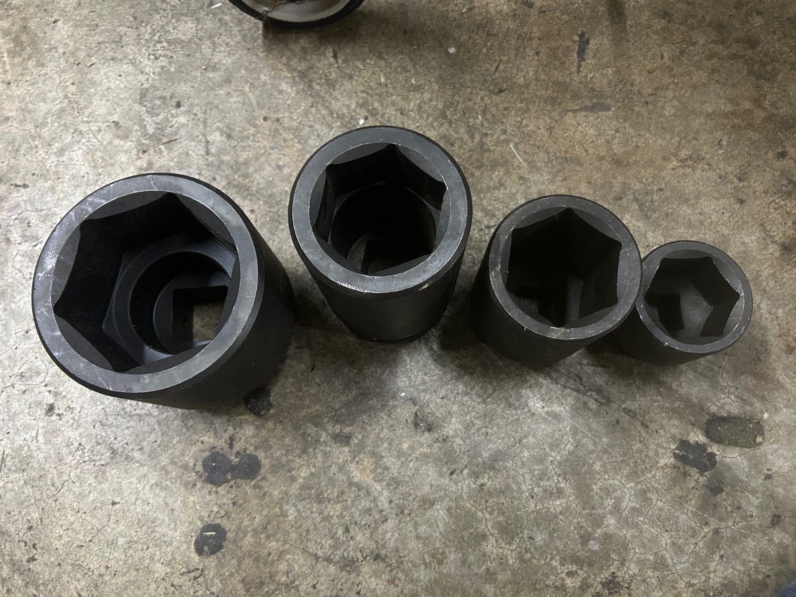 Proto 4 Huge Sockets tool lugs 3 5/8″, 2 1/2″, 2 3/8″, 2″ Hex 6 point 90mm