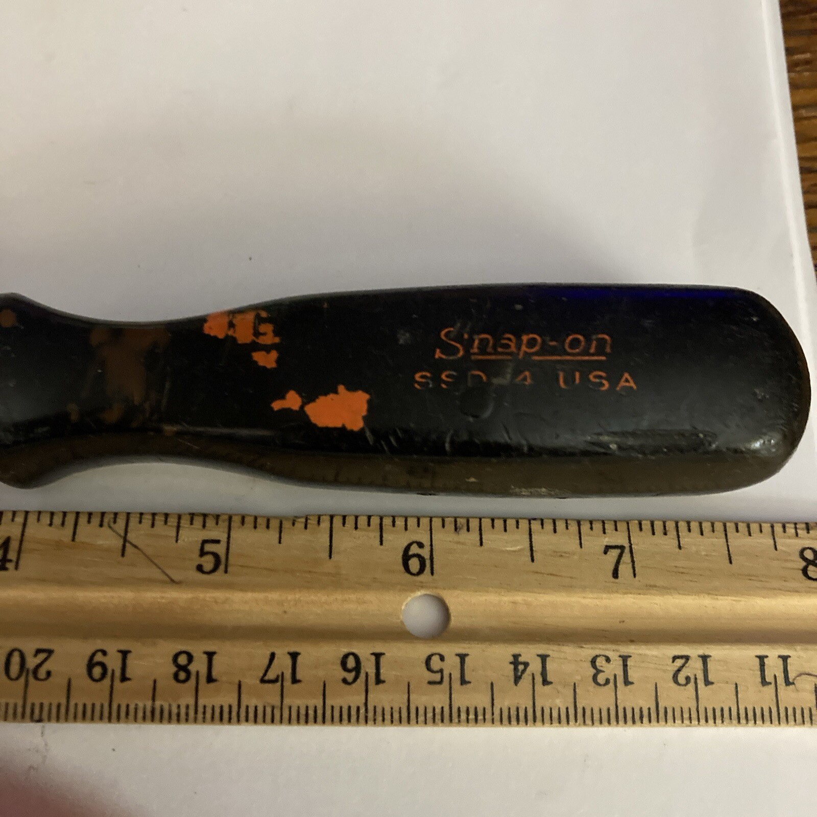 Snap On Tools Slotted / Flat Black Screwdriver 7.75’’ SSD 4 U.S.A. With New Tip
