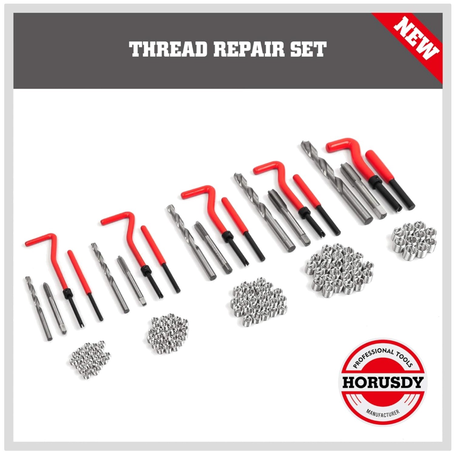 Metric Helicoil Thread Repair Kit 131-pc Set