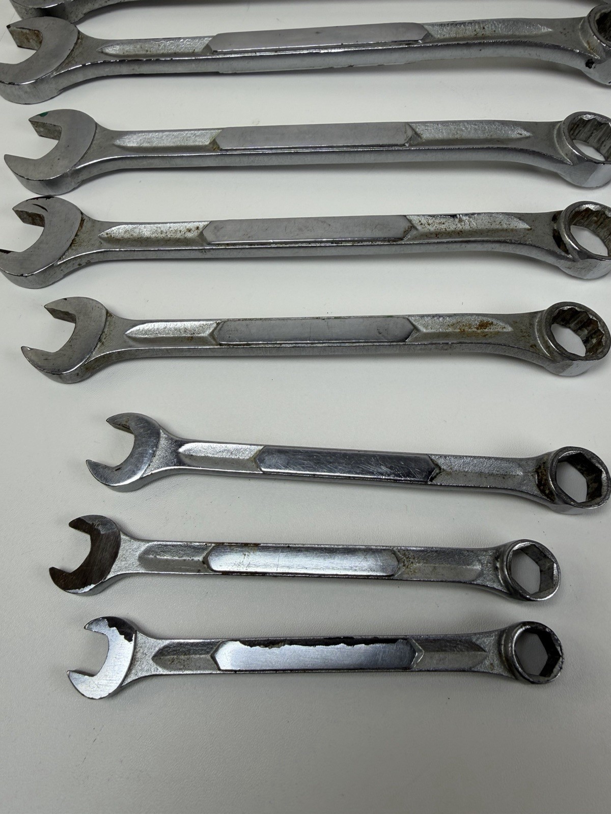 Vintage Dayton USA Metric Combination Wrench Set 12-Point 8pc Hand Tool Lot