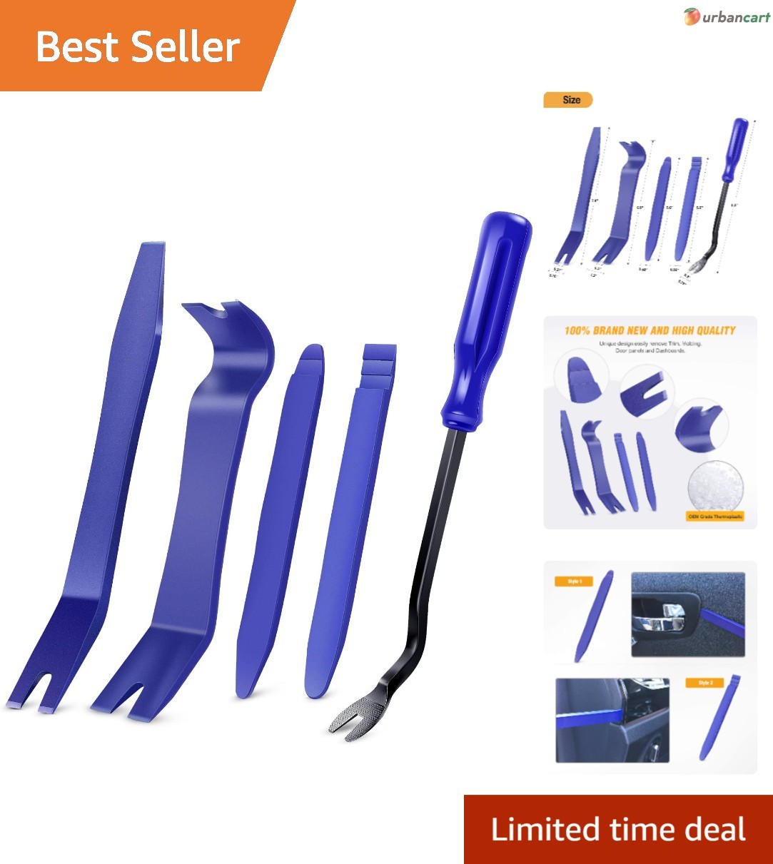 5-Piece Auto Trim & Panel Removal Tool Set
