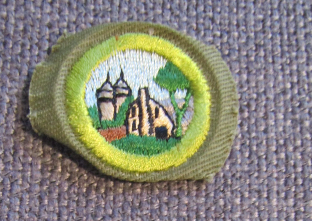 1937-1961 Boy Scouts of America Khaki Narrow Crimped Merit Badge