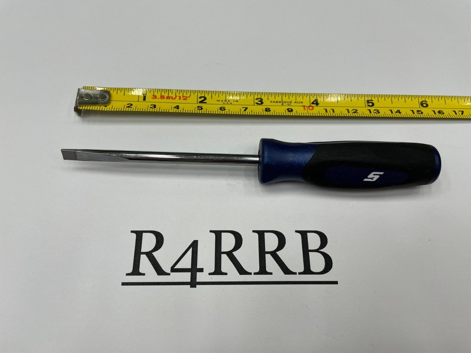 Snap-on Tools NEW POWER BLUE 3/16″ Flat Soft Grip Mini-Tip Screwdriver SGD306BMB