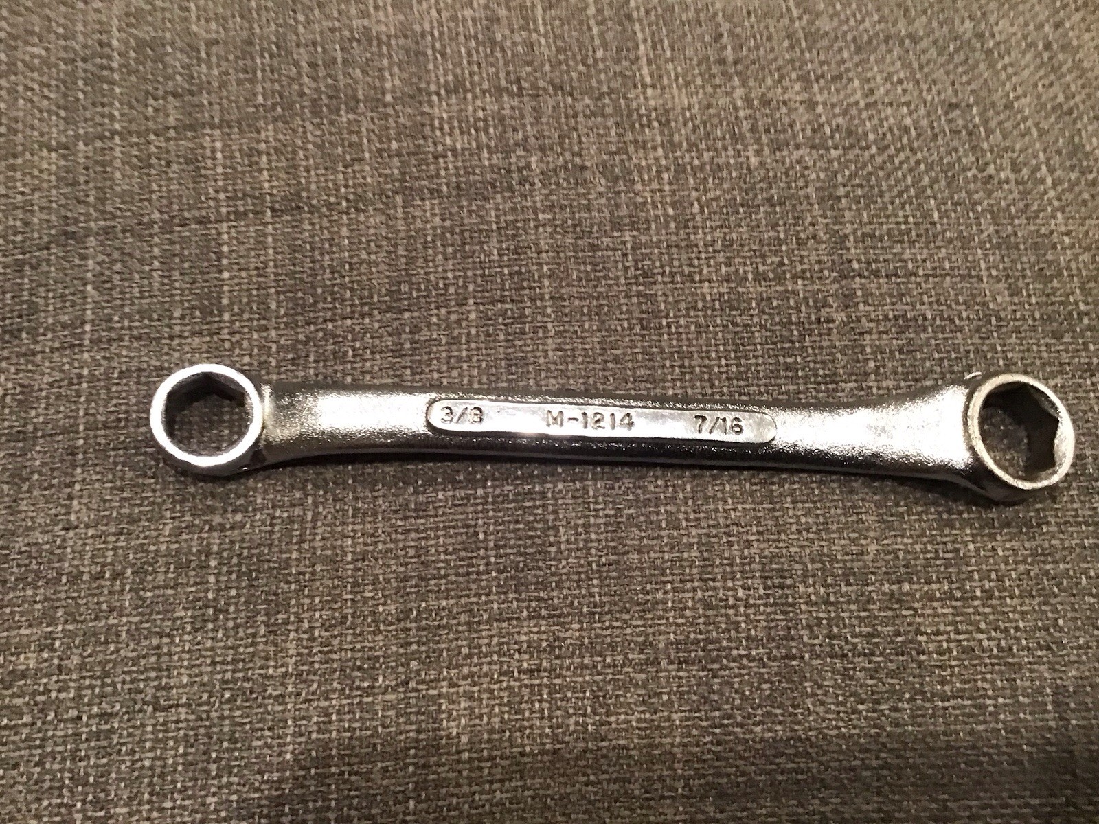 S-K TOOLS M-1214 DOUBLE BOX END WRENCH 3/8″ X 7/16″ – USA