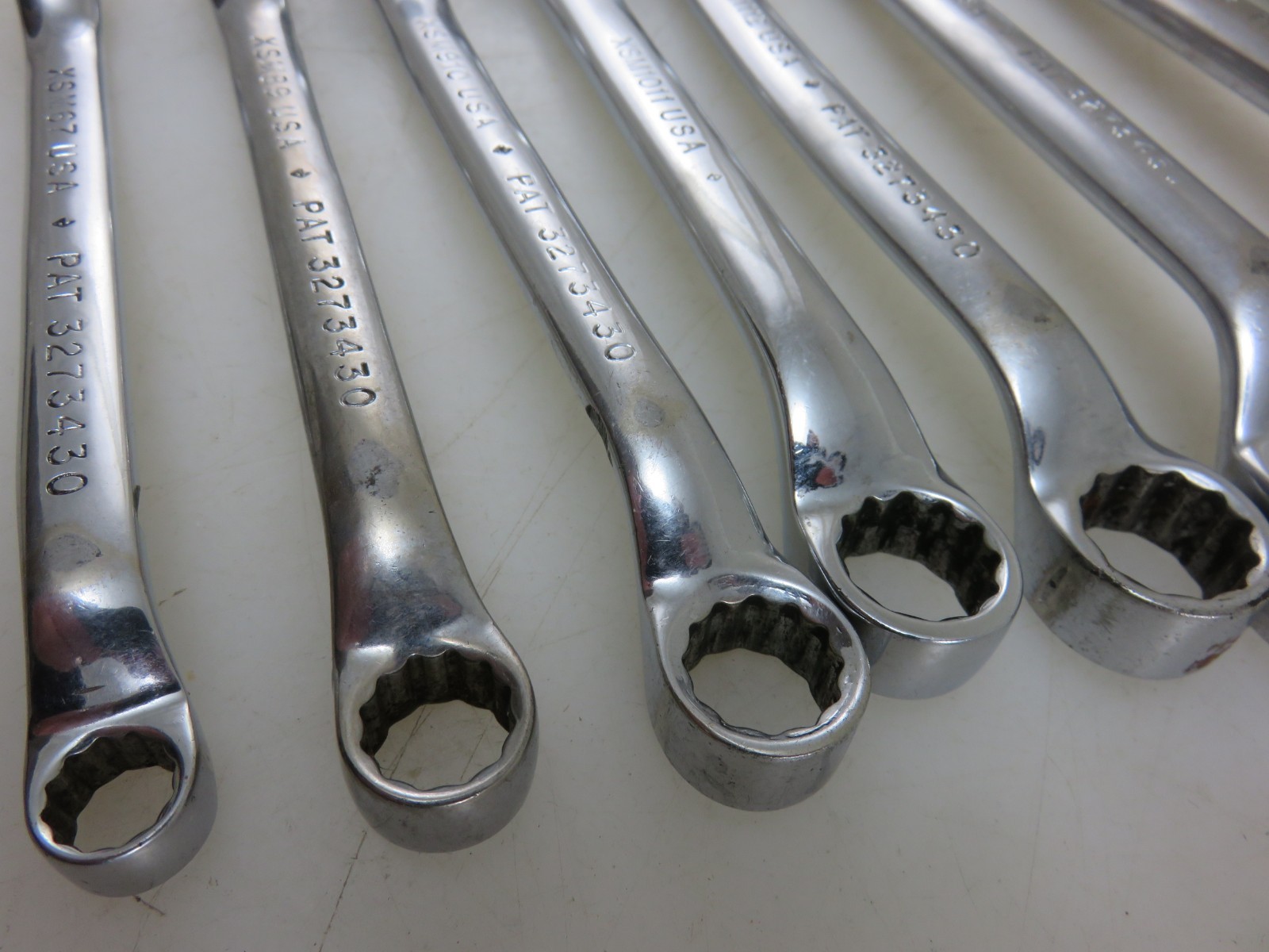 Snap-On XSM METRIC SHORT 10° Offset Box End Wrench 8pc Set 6mm-20mm