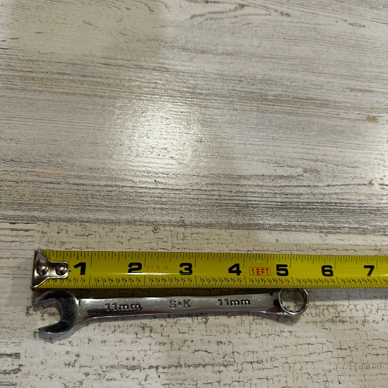 SK Hand Tools USA 11mm 12 Point SuperKrome® Metric Combination Wrench 88311