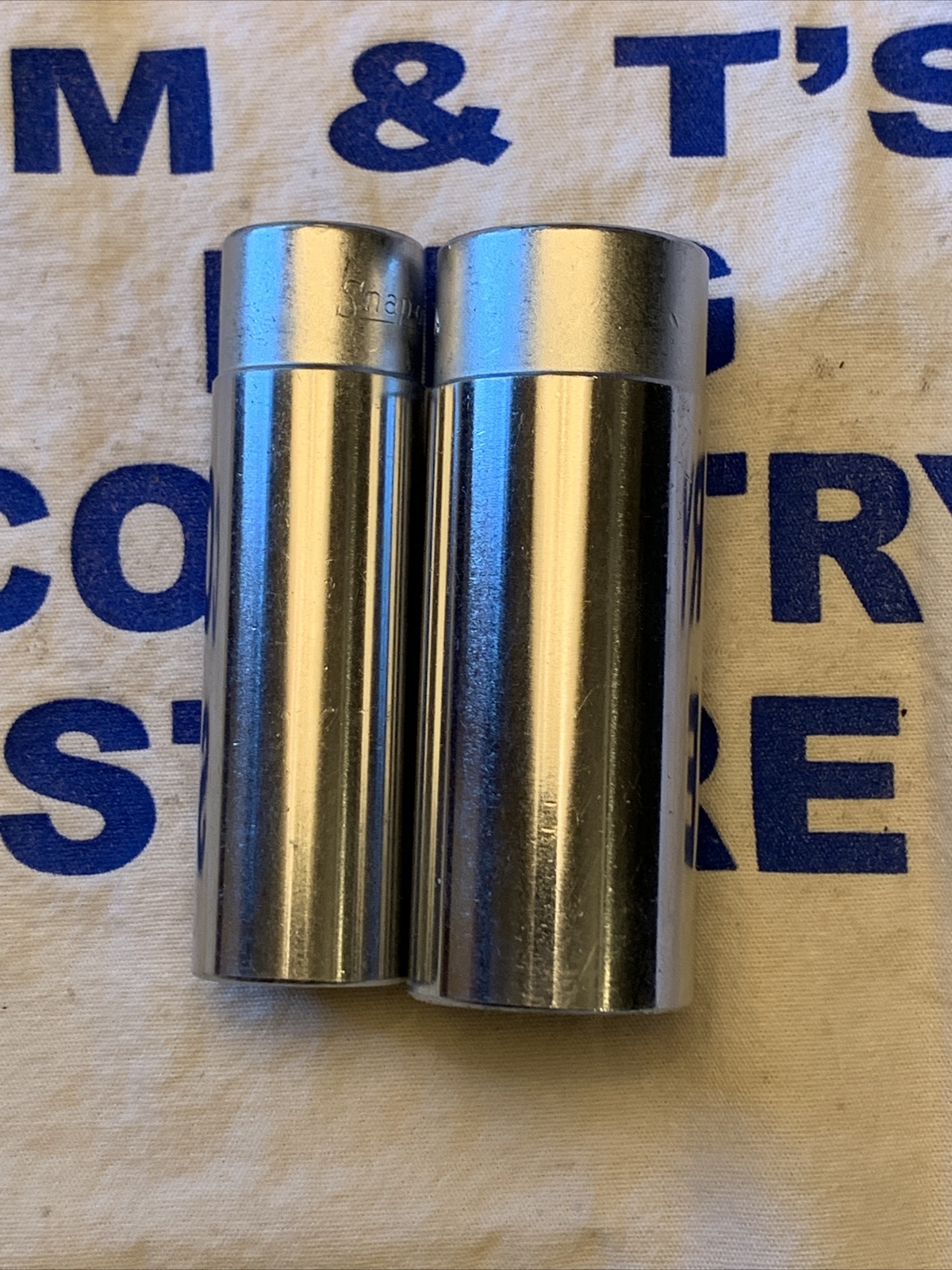 Vintage Snap-on Tools USA 1/2″ Drive 12pt Deep SAE 11/16″ & 15/16″ SVS221 SVS301