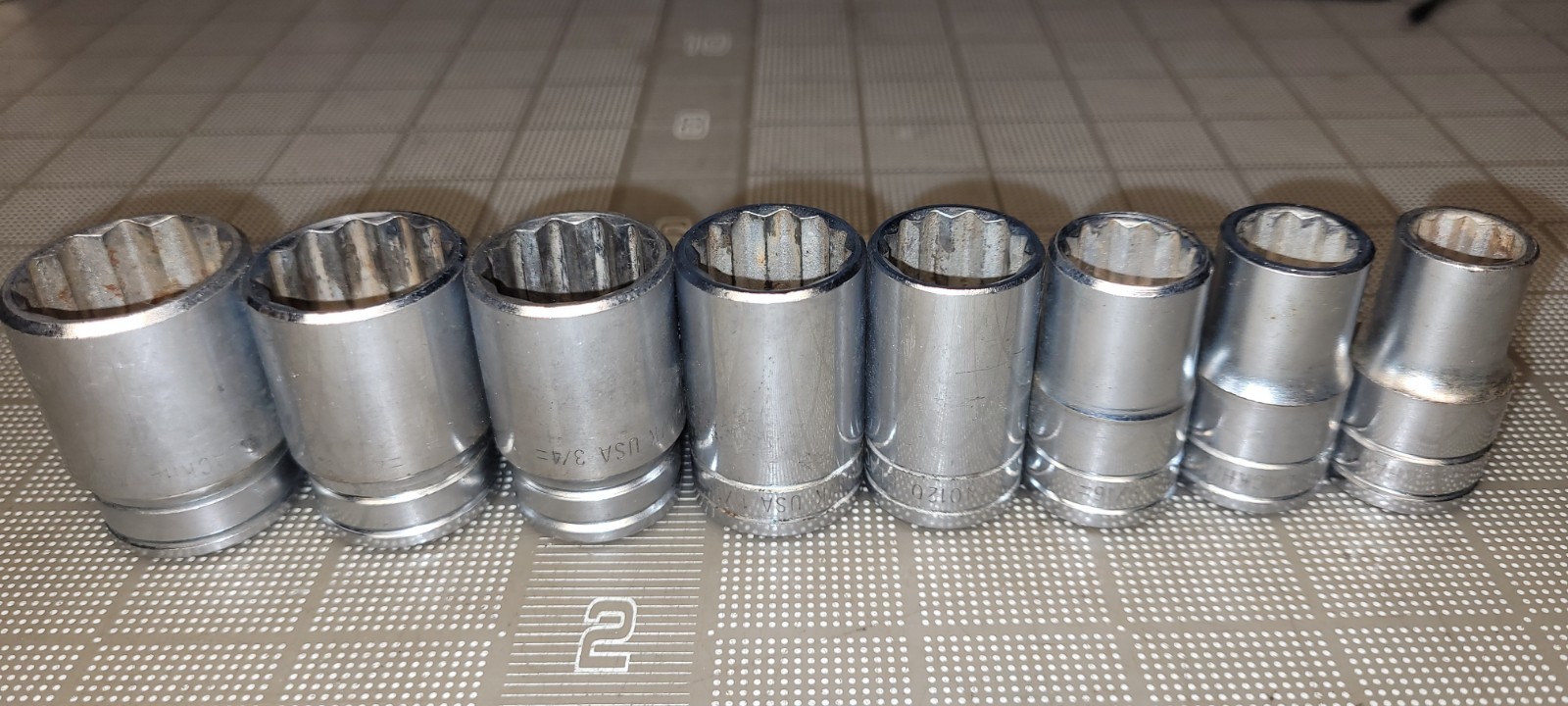 Blackhawk Socket Set 3/4″ Drive Chrome 12 Point