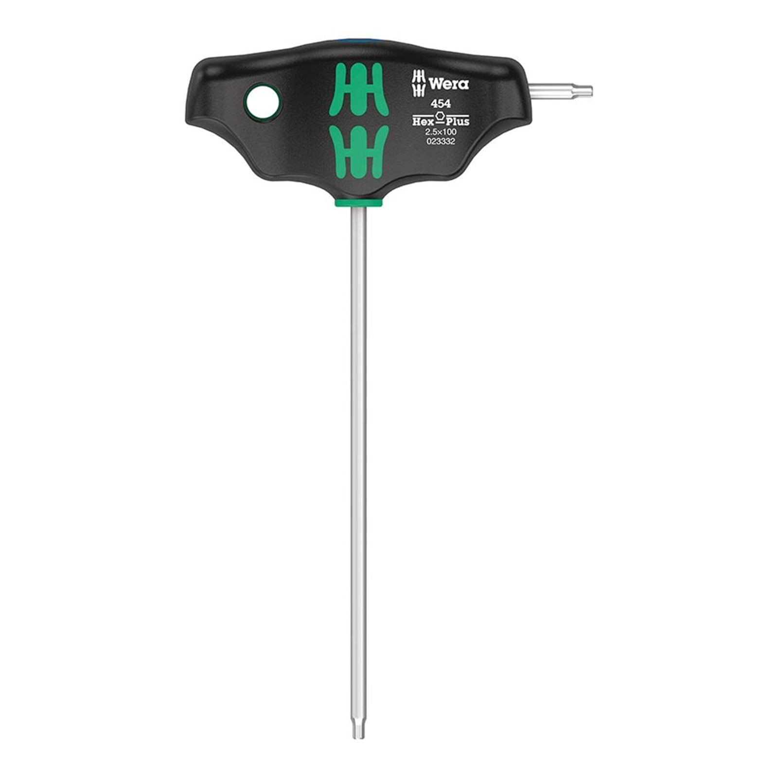 Wera 454 T-Handle Hex-Plus Wrench – 2.5 x100mm Metric 05023332001