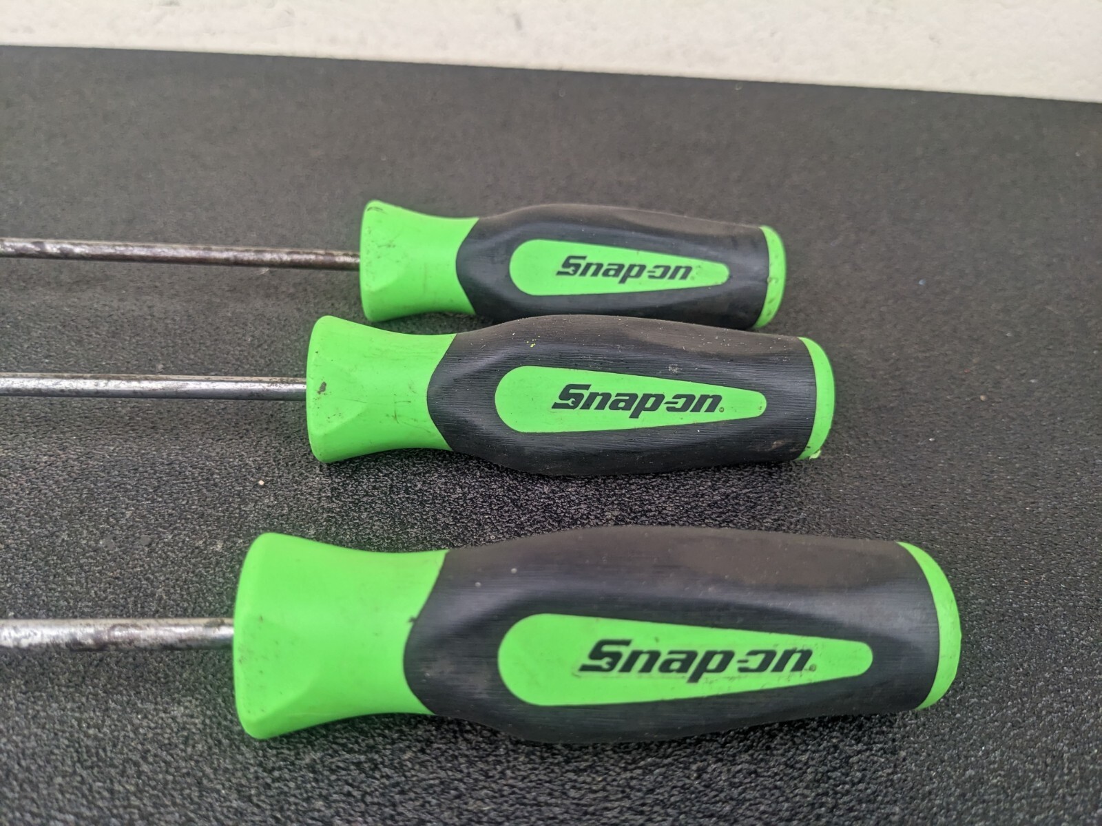 #bk347 Snap-on Tools USA GREEN Soft Grip Heavy-Duty Pick Set SGLASA604BG