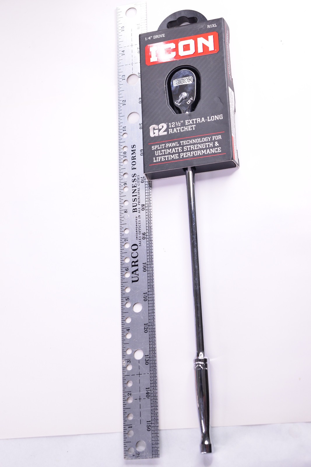 ICON R1XL G2 1/4″ Drive 12.5″ Extra Long Ratchet Tool 70440