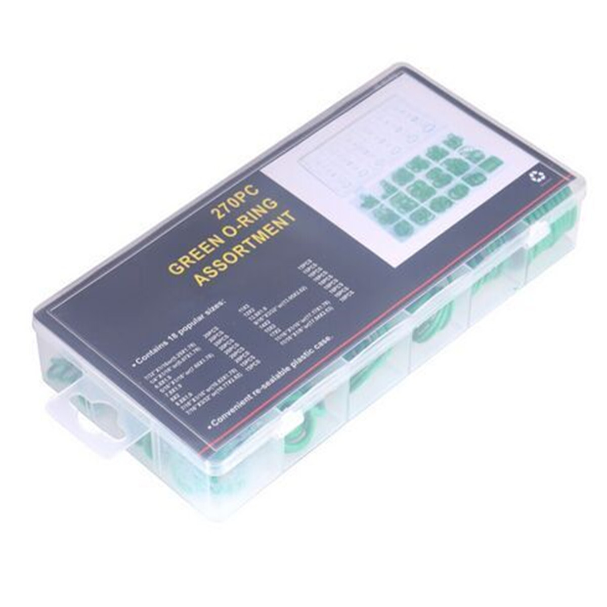 Car Air Conditioning Refrigerant A/C Repair O-Ring Seal Rubber Trim 270PCS Set