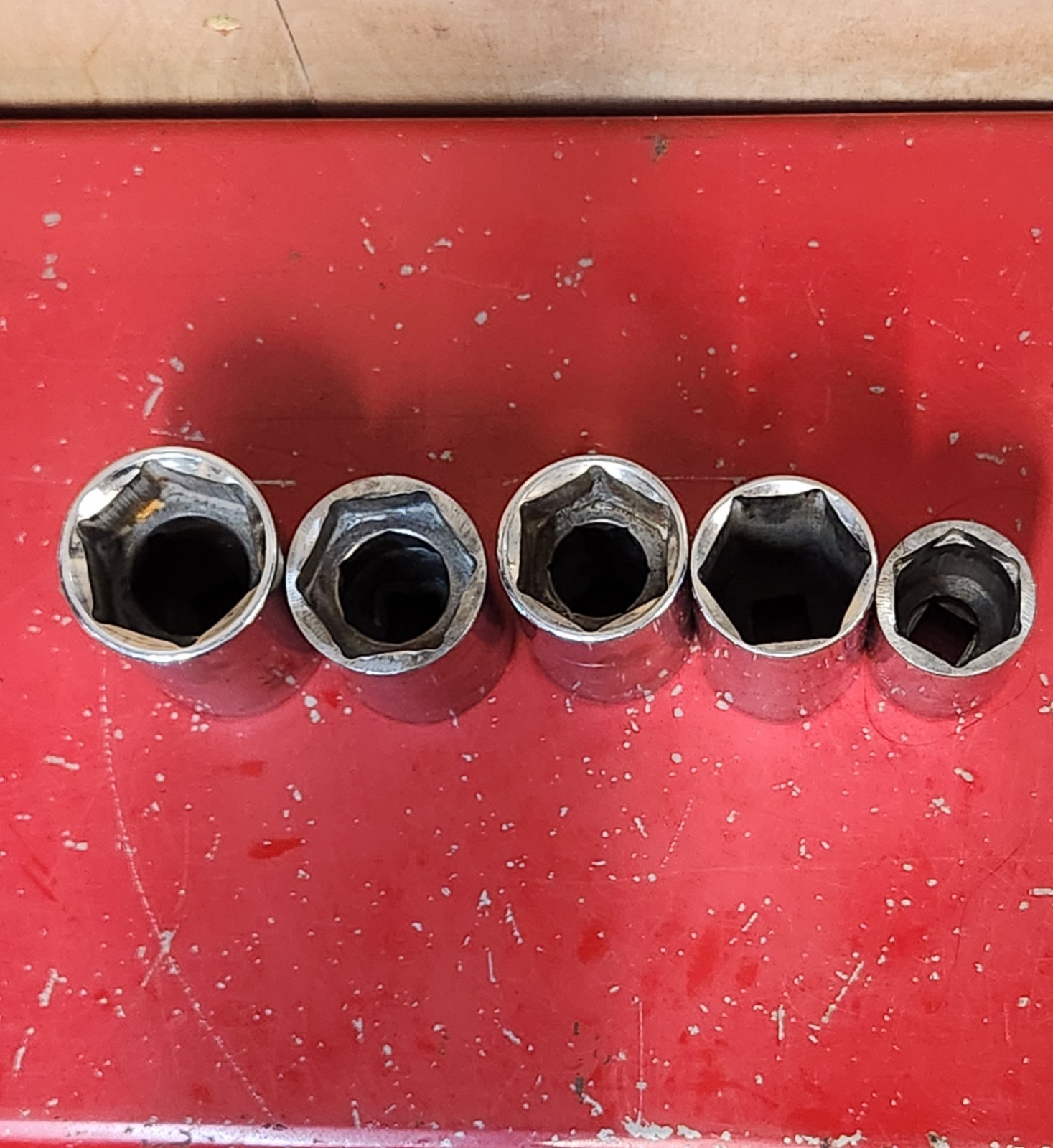Armstrong Proto USA 1/2″ Dr Deep Sockets 6pt 1-1/16 1-1/4 (2) 1-3/8 1-7/16 READ
