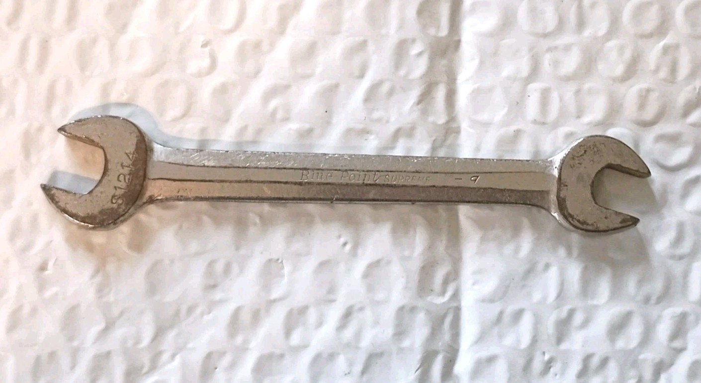 BLUE POINT SUPREME S1214, 3/8″ x 7/16″ DBL. OPEN-END WRENCH, 5.25″ LONG.