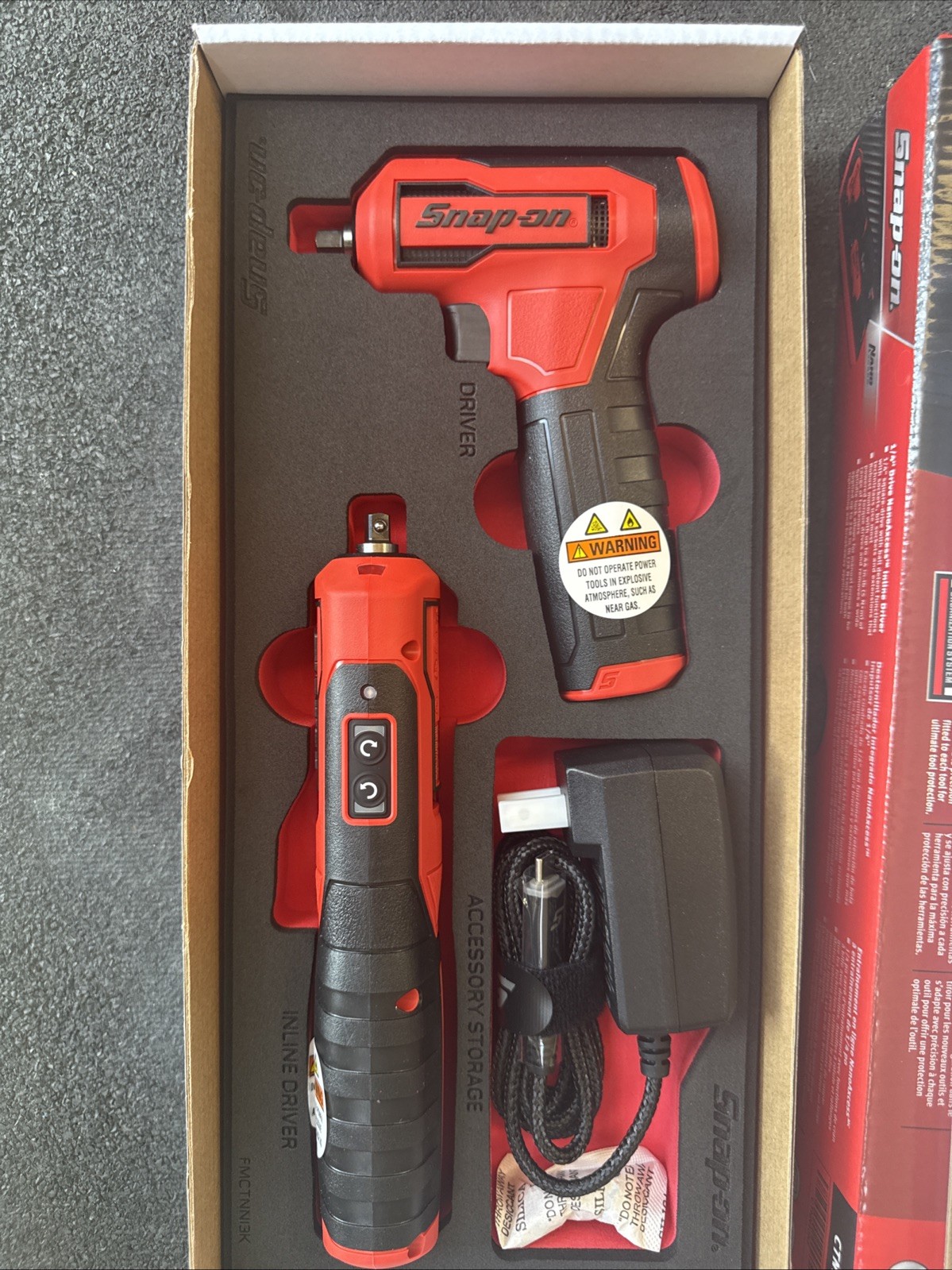 For Snap On Tools CTNN13KF Nano/Axcess Tool Kit Red Foam New 1/4drive 2pc