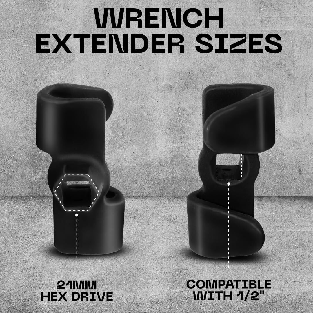 Customizable Wrench Extension Tool for DIY & Automotive Repairs – Black Finish