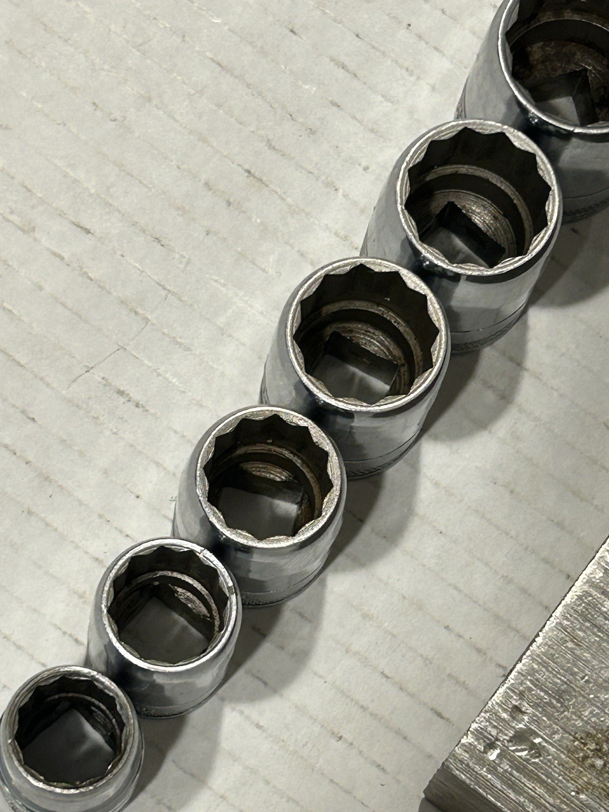 Vintage S-K SK Tools Socket Set W/Breaker Bar 9/16 ~ 1-1/4 SAE USA 1/2” Drive