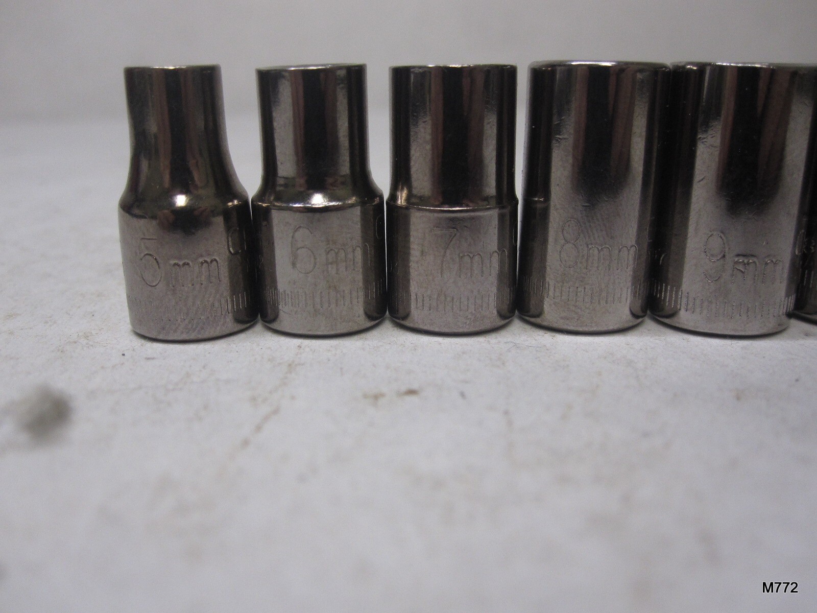 9 Qty Assorted Craftsman 6PT Sockets 1/4″ Drive 5, 6, 7, 8, 9, 10, 11, 12, 13mm