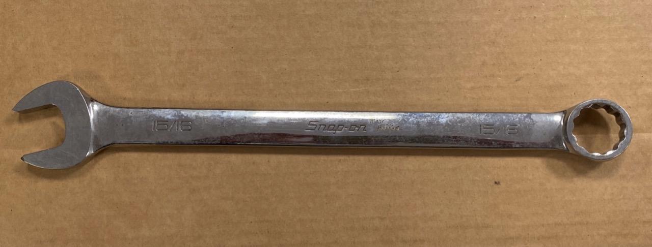 SNAP-ON OEX30B 15/16″ 12PT COMBINATION WRENCH- USED.