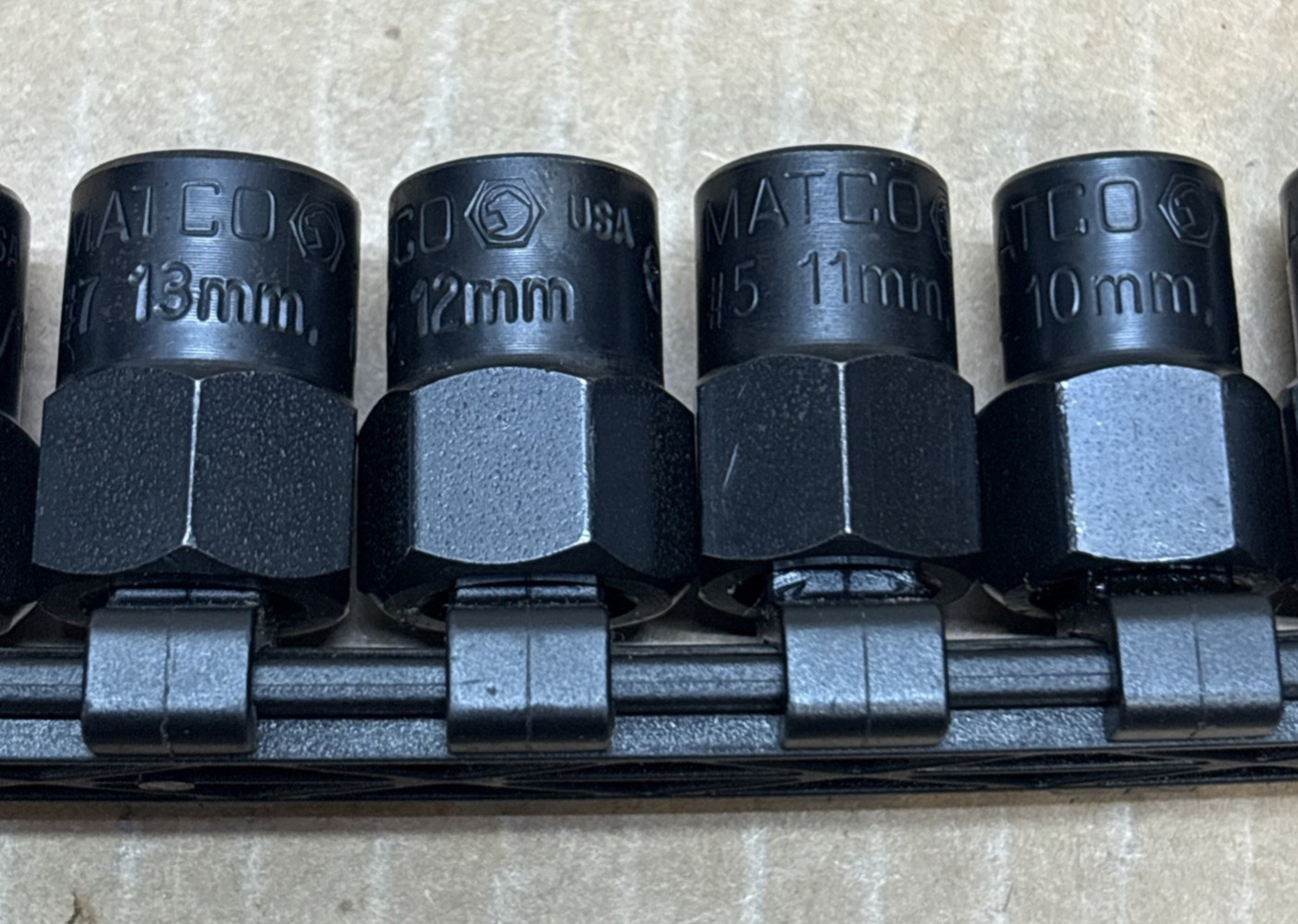 Matco Twist Bolt Extractor Socket Set of 13 Made in The U.S.A