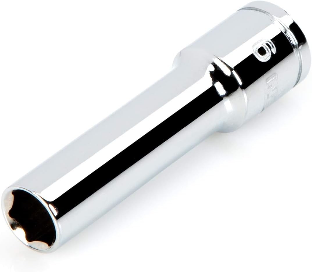 3/8 Inch Drive 9mm Deep 6-Point Socket in Durable Chrome Vanadium Steel