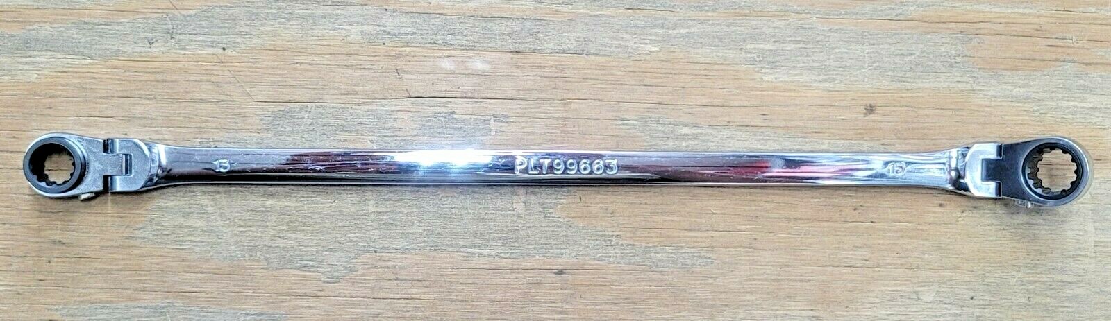 NEW Platinum XL Double Box 13mm x 15mm Reversible Ratcheting Spline Wrench 99663