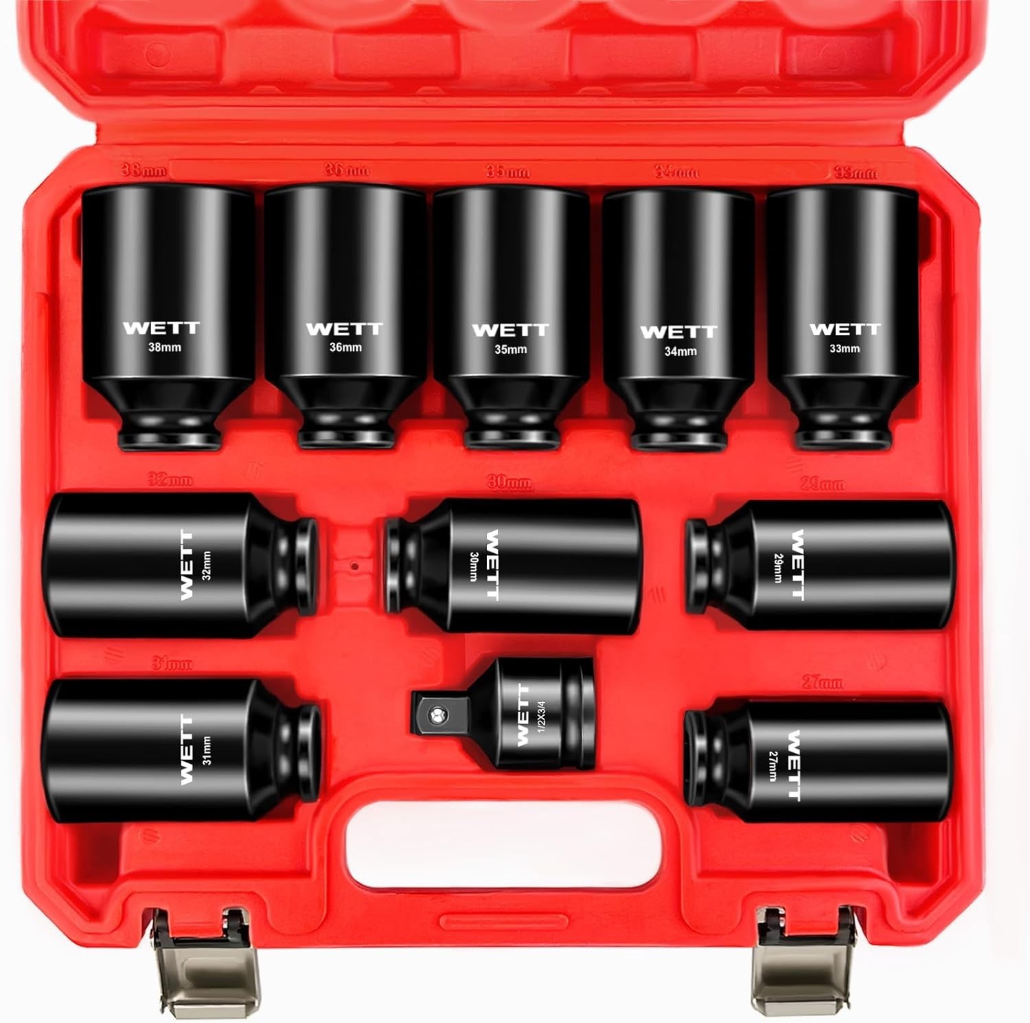 11-Piece 1/2″ Drive Impact Socket Set | Chrome Vanadium for Superior Durability