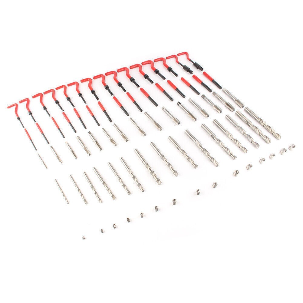 Metric Thread Repair Tool Insert Kit M5 M6/M8/M10/M12/M14 Helicoil Car Coil US