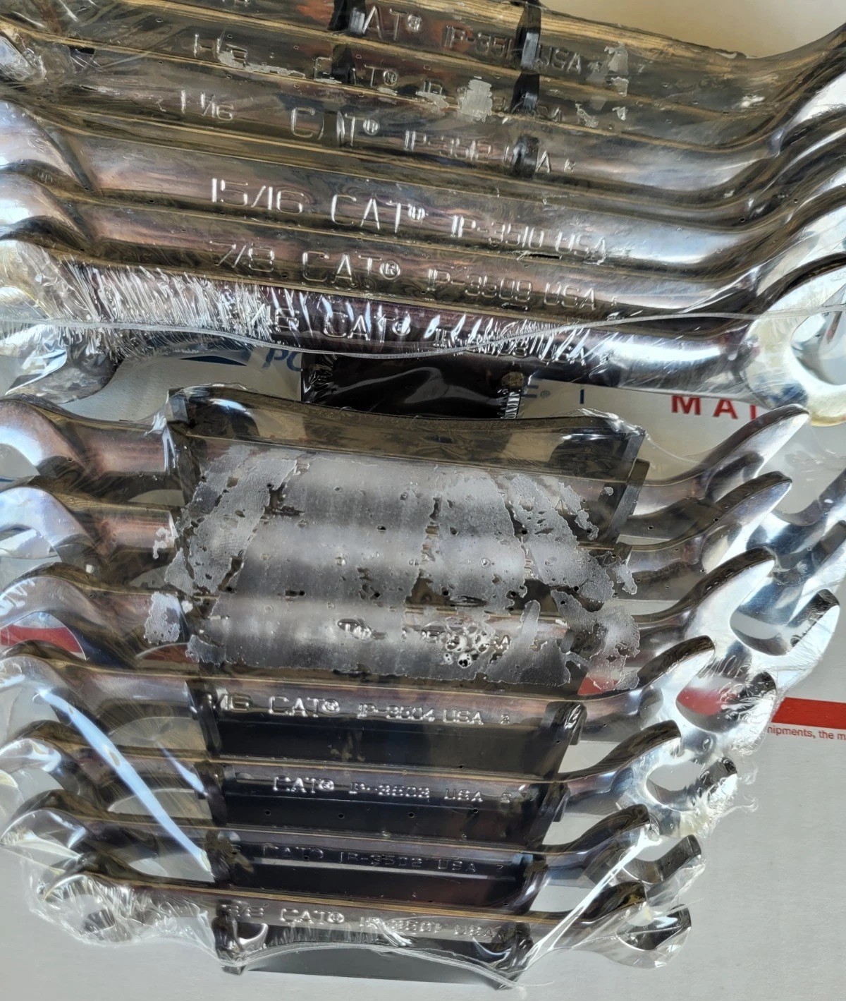 NEW CAT by Snap-on 14pc Open Angle Wrench Set 233-1635 233-1636 Caterpillar USA