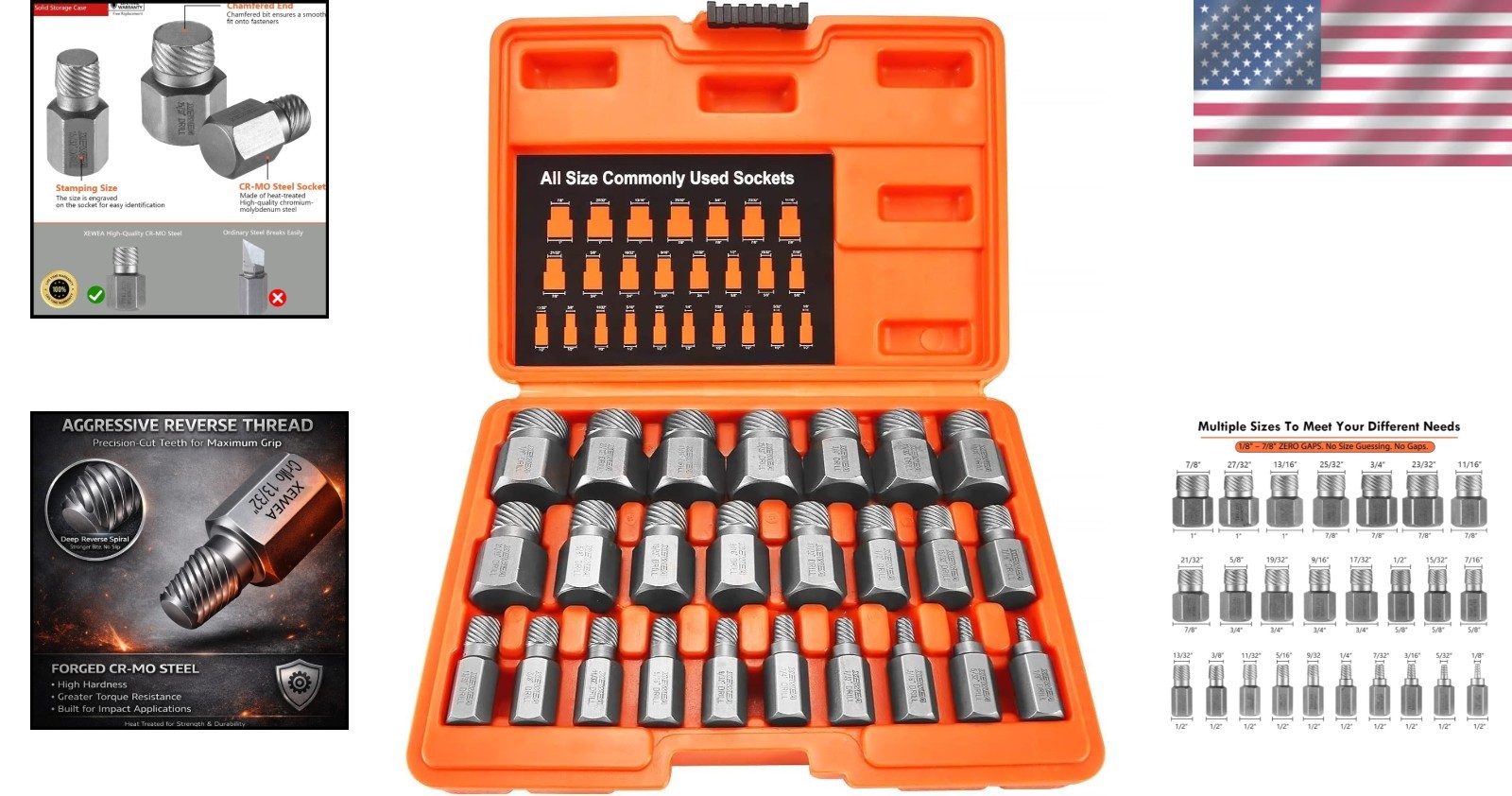 Professional-Grade Extractor Set, 25Pcs Screw Removal Kit