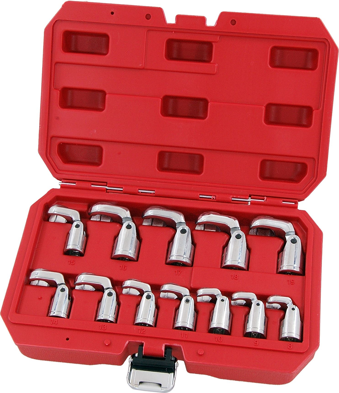 3/8″ Crows Foot Spanner Flexible Socket Set -8,9,10,11,12,13,14,15,16,17,18,19mm