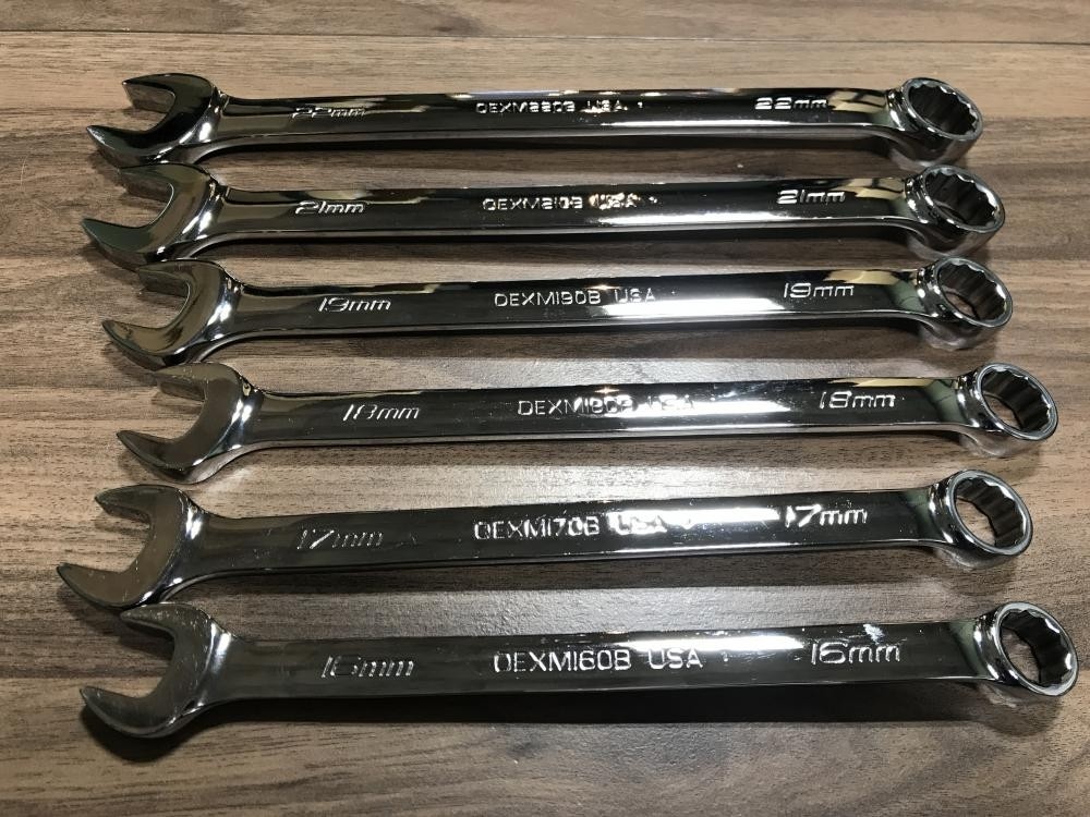 Snap-on OEXM -B Series 12 Pt Metric 16mm-22mm Combination Wrench 6Pc Set