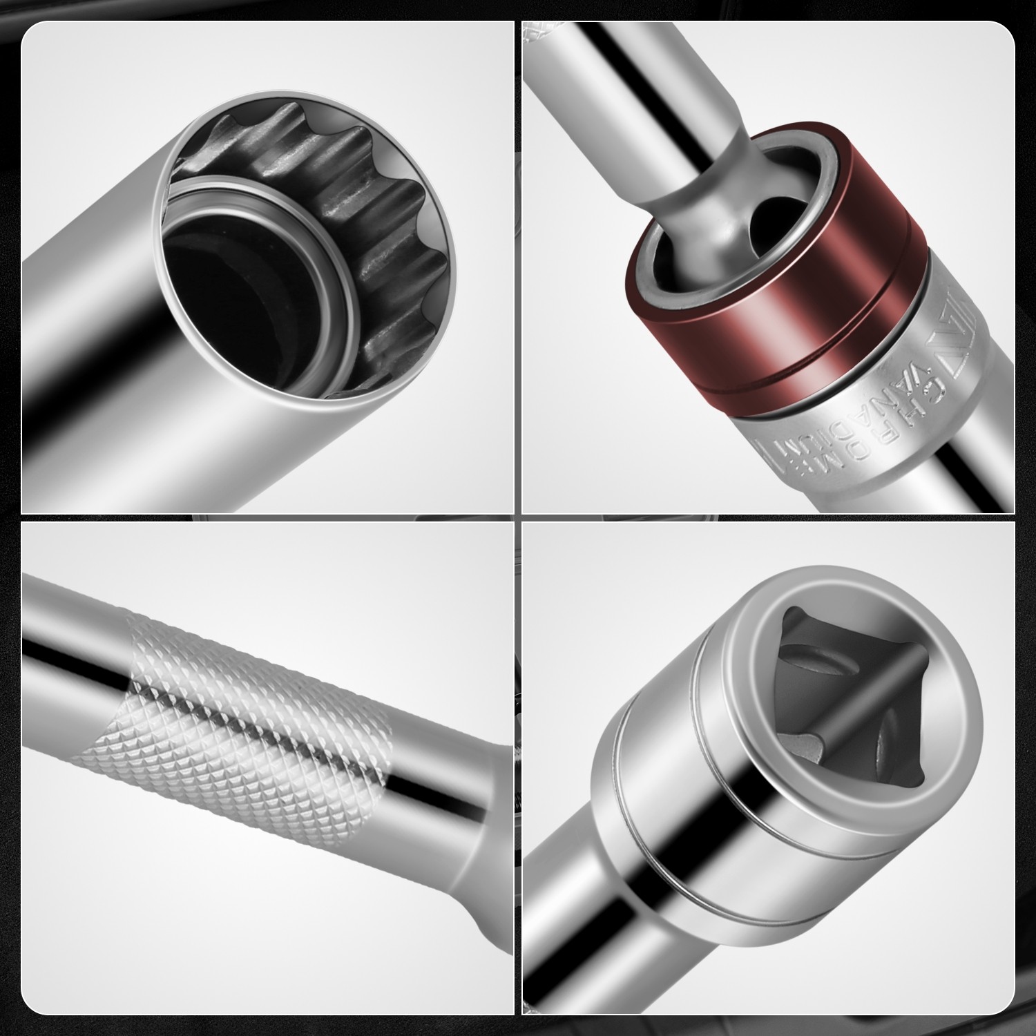 16MM SOCKET 3/8″ DRIVE RATCHET CHROME VANADIUM MAGNETIC SPARK PLUG 20� SWIVEL