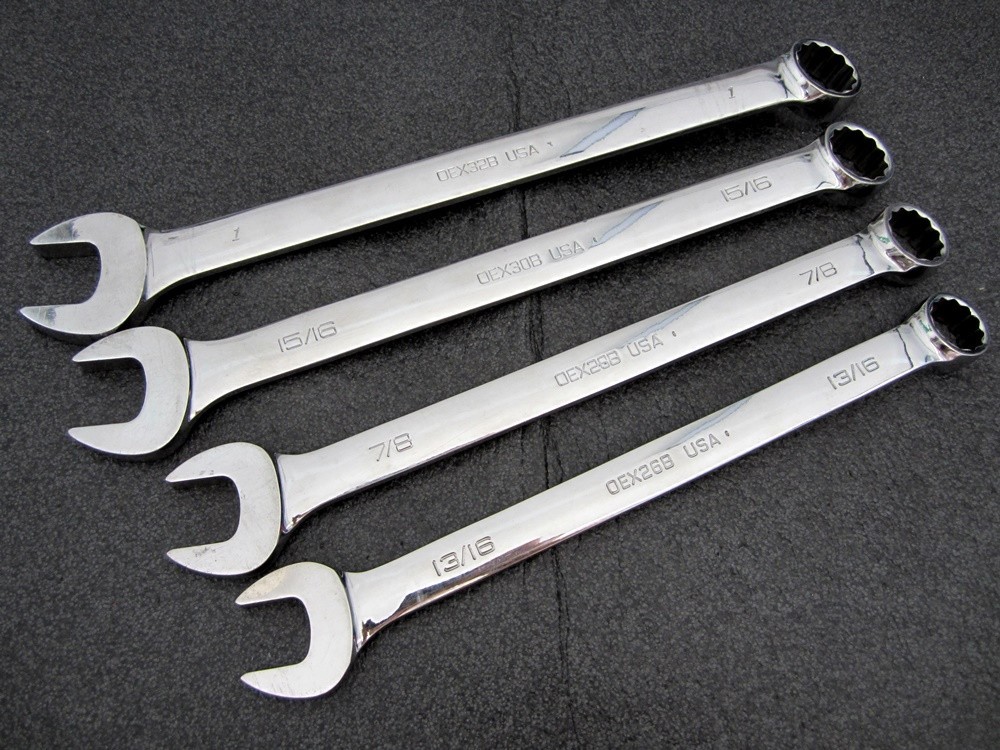 Snap-on 13/16″ 7/8″ 15/16″ 1″ SAE Combination Wrenches OEX USA
