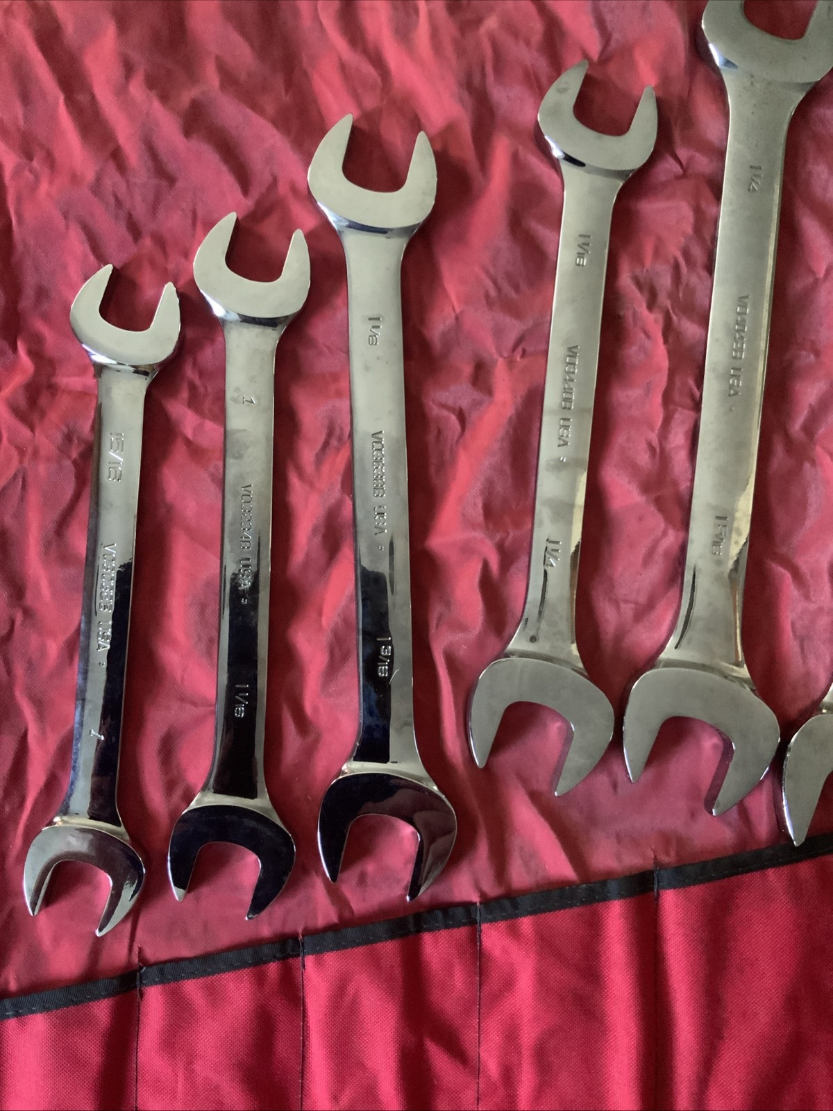 Snap On Double Open End Wrench Set, Big Set, 1/4 – 1 5/8….missing 1 In Set