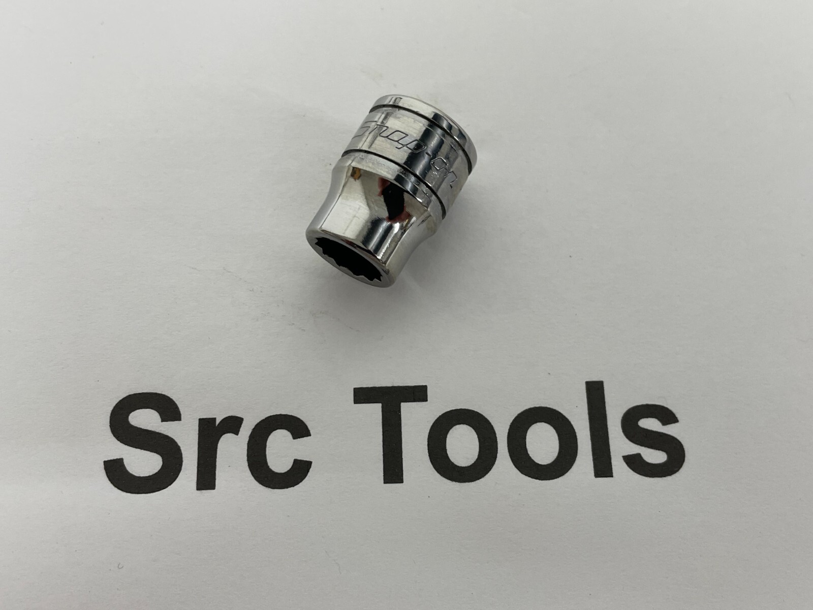 Snap-On Tools USA NEW 3/8″ Drive 12pt 3/8″ SAE Shallow Chrome Socket F121