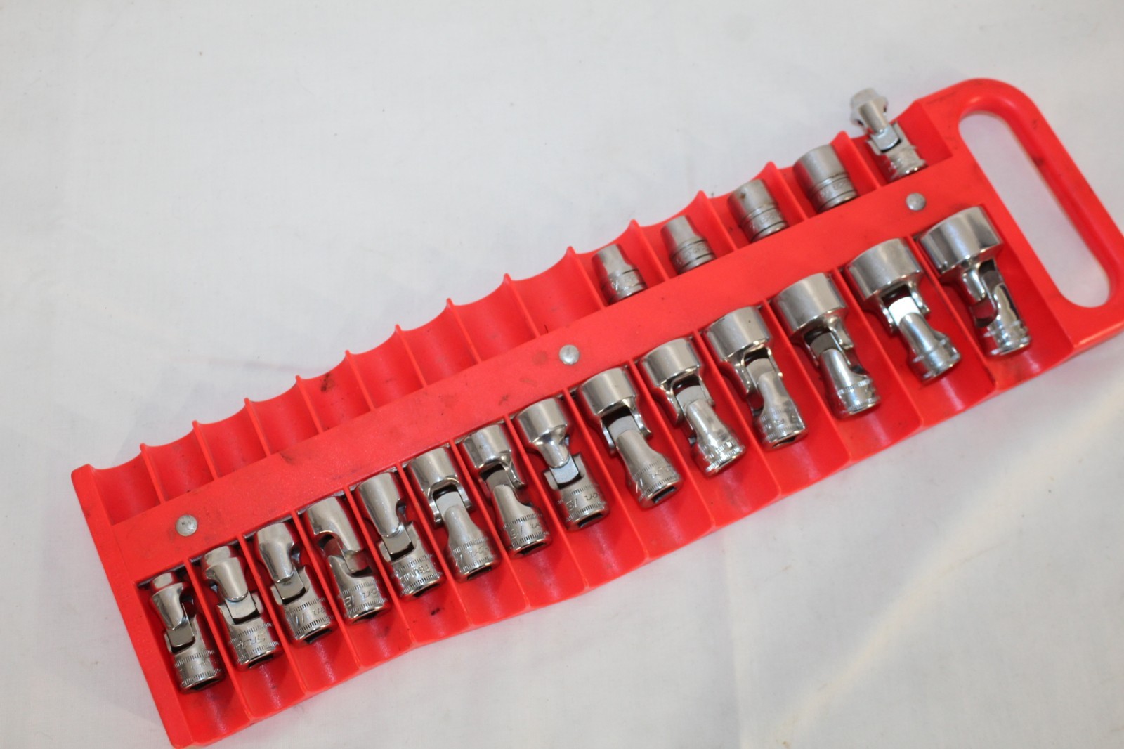 15 Snap-on Tools METRIC #7 thru #24 Swivel Socket Set, 3/8 drive, FSUM, + SAE