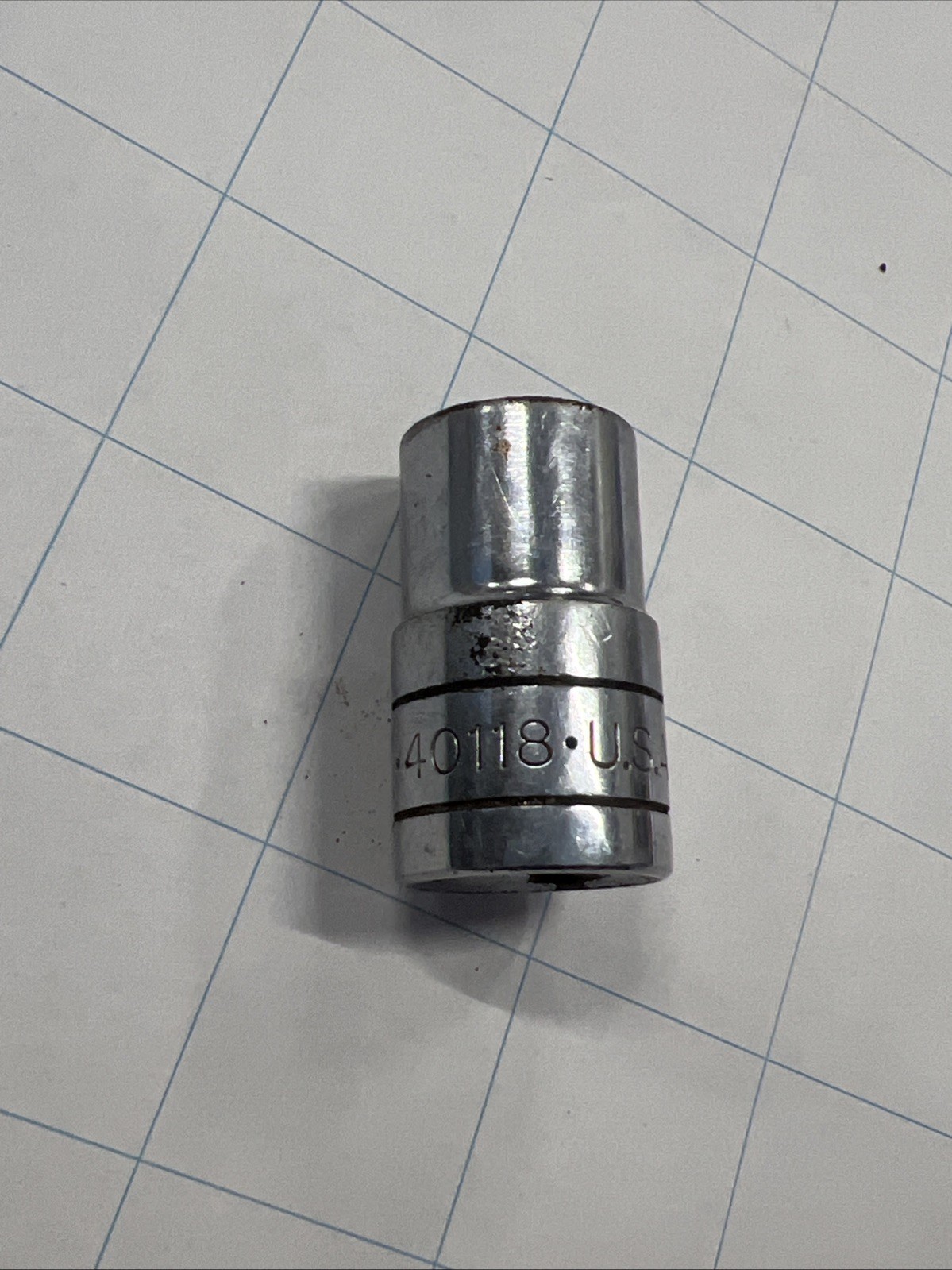S-K 9/16″ 6 Point Shallow Chrome Socket 1/2″ Drive 40118 USA