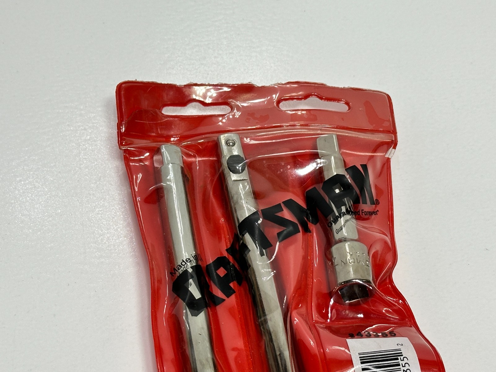 Craftsman USA NOS 43355 3pc 3/6/10” 3/8″ Dr. Quick Release Extension Bar Set