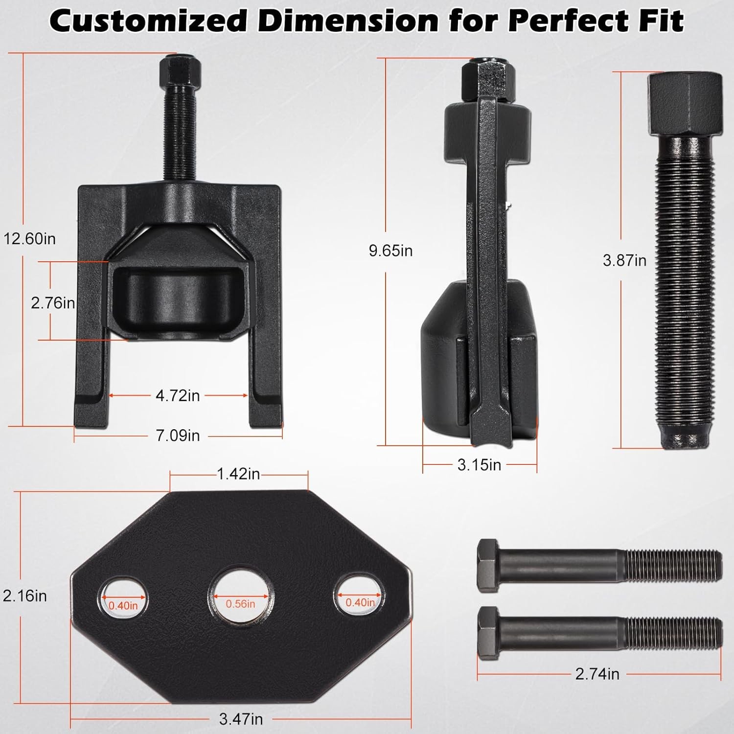 Heavy-Duty Truck 10102 U-Joint Puller & 5192 Bearing Cup Installer Tool Set