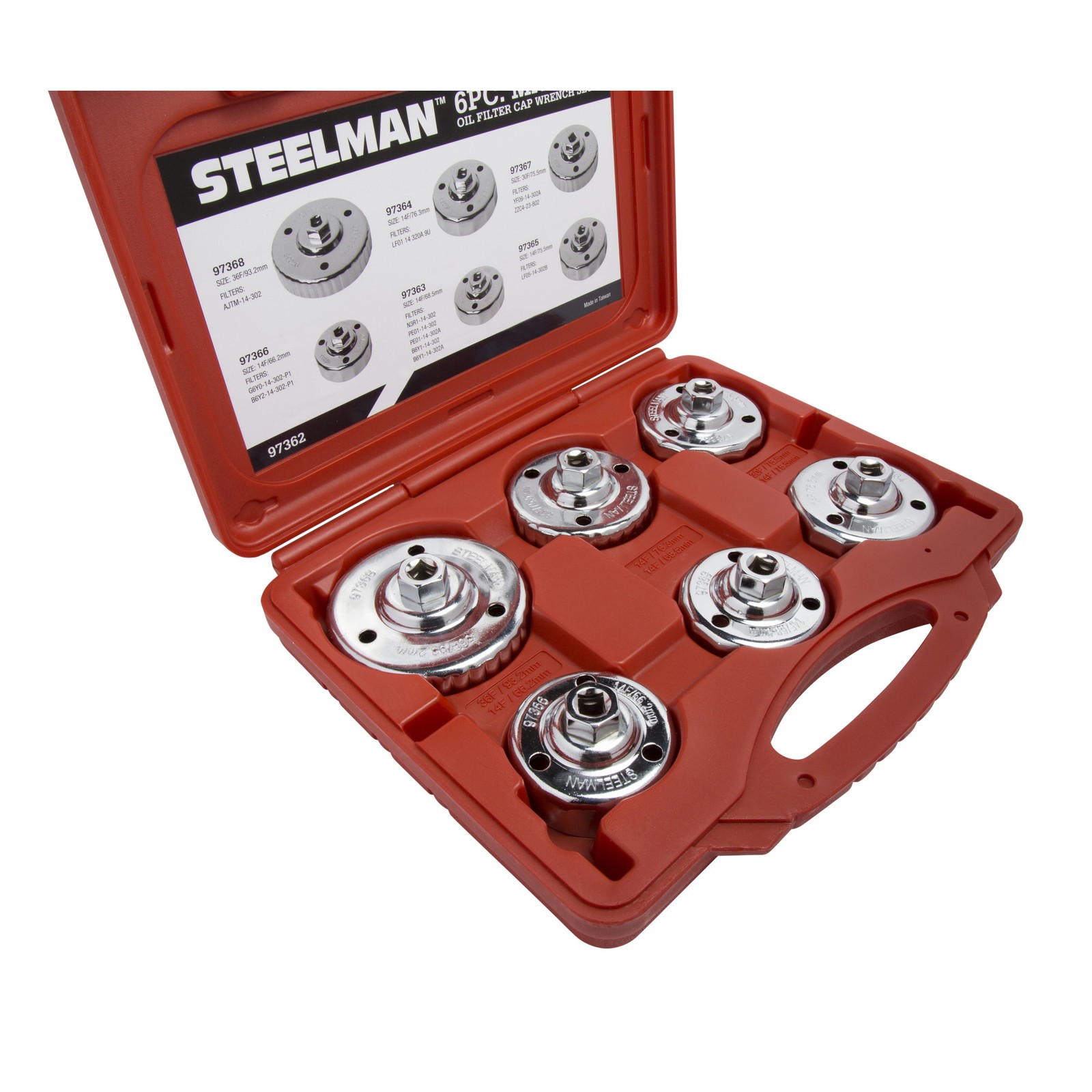 Steelman 6 Piece Snug Fit Mazda Oil Filter Cap Wrench Set 97362