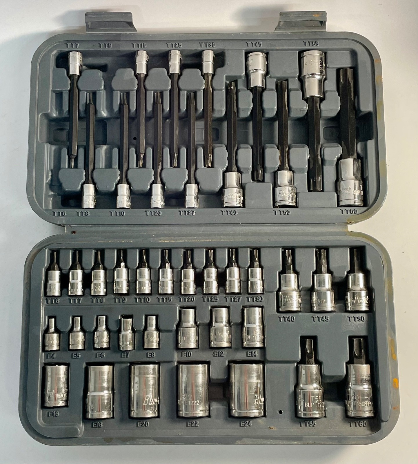 Blue-point Tools 43pc Combo Drive Torx Sockets & Bit Sockets Set (MISSING 2 PC)