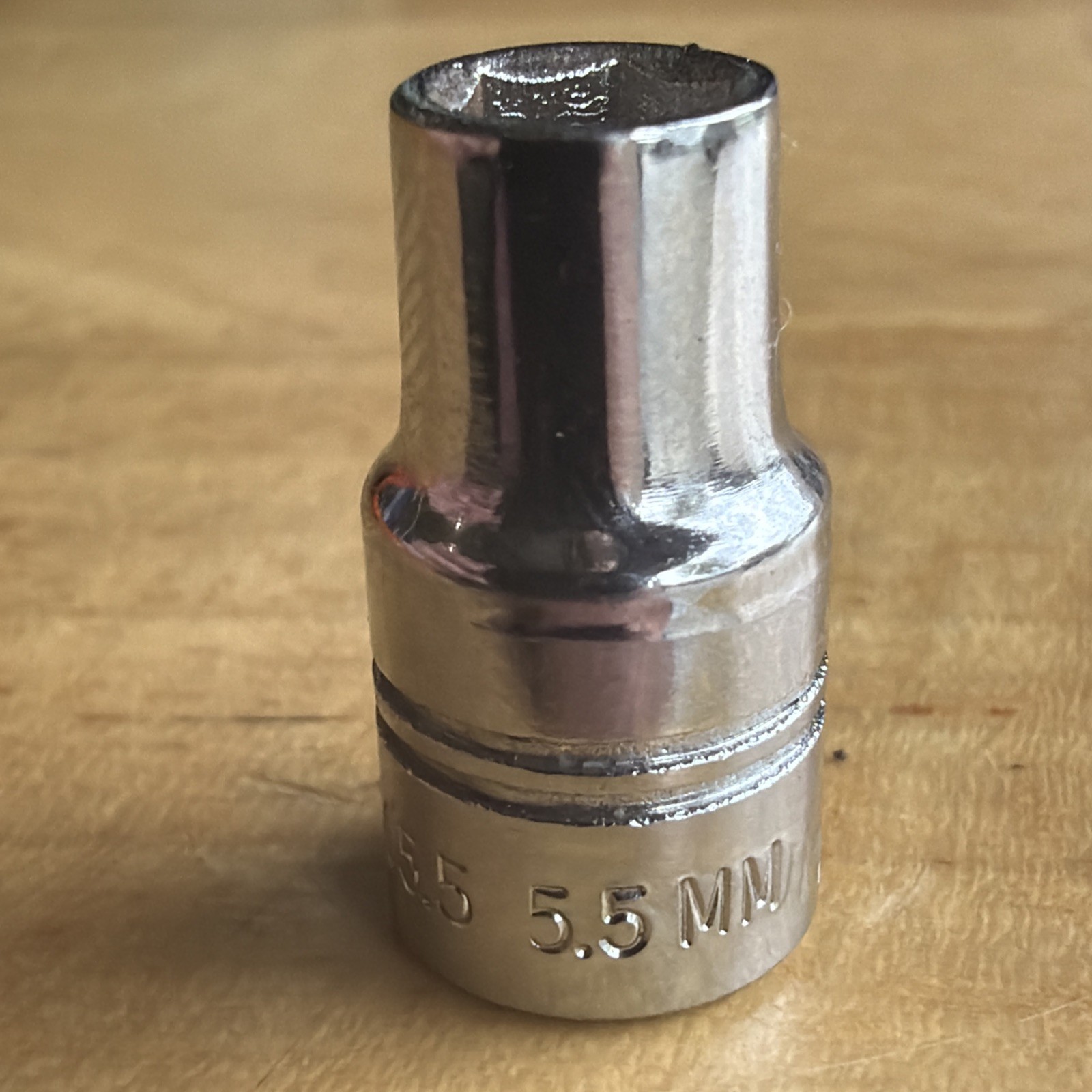Vulcan x Williams Tools 5.5mm Shallow Socket 1/4″ Drive 6 Point MM-605.5 Vtg USA