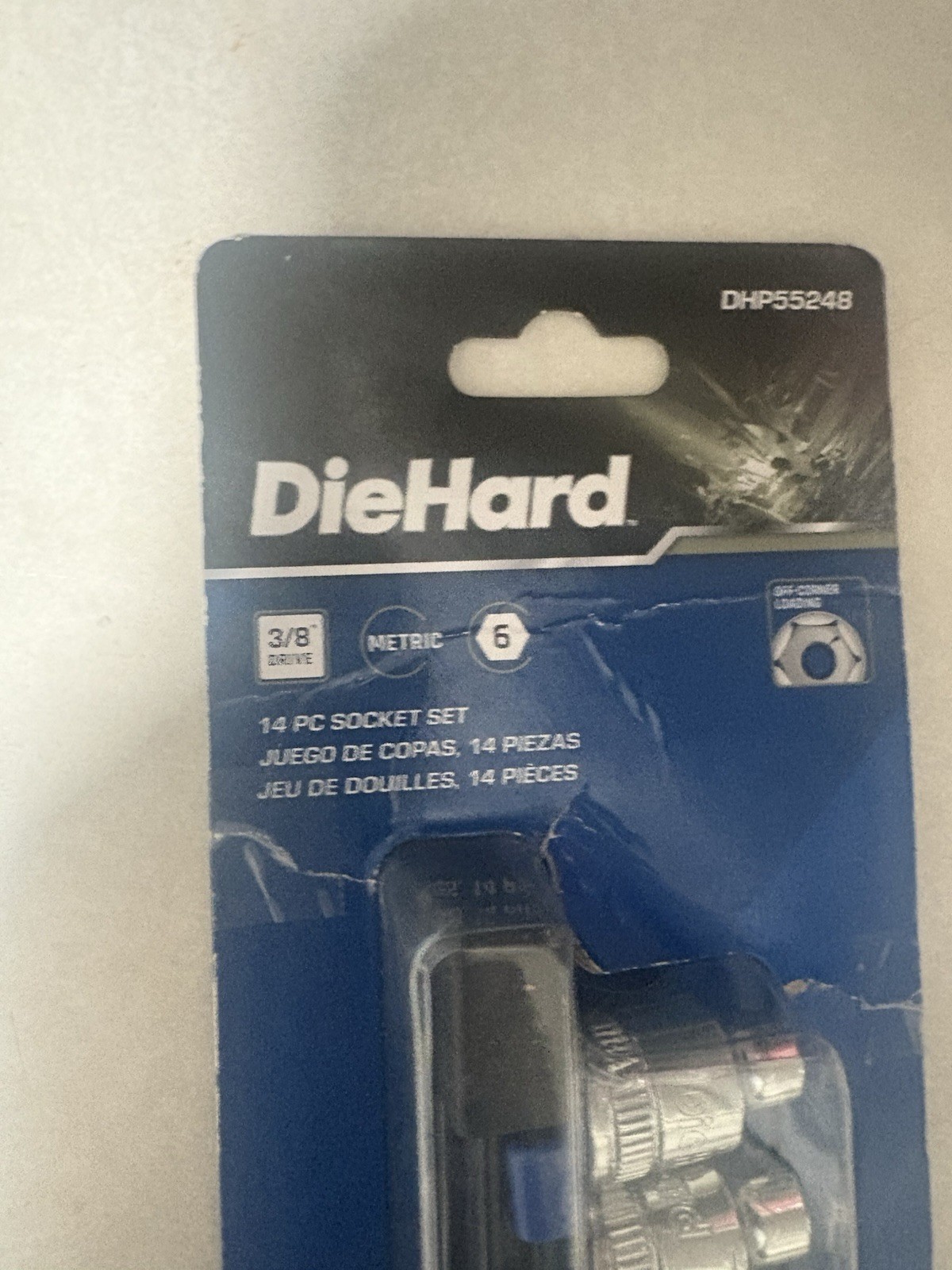 DieHard 3/8” Drive 14 Piece Socket Set 6 Point Metric DHP55248