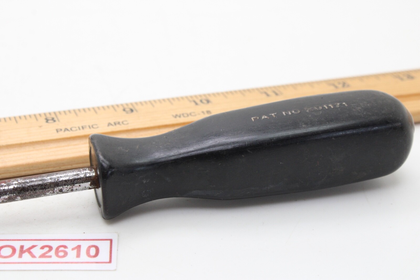 Snap-on SSD480 3/16″ Flat/Slotted Screwdriver Black Hard Handle 7.75″ Shank USA