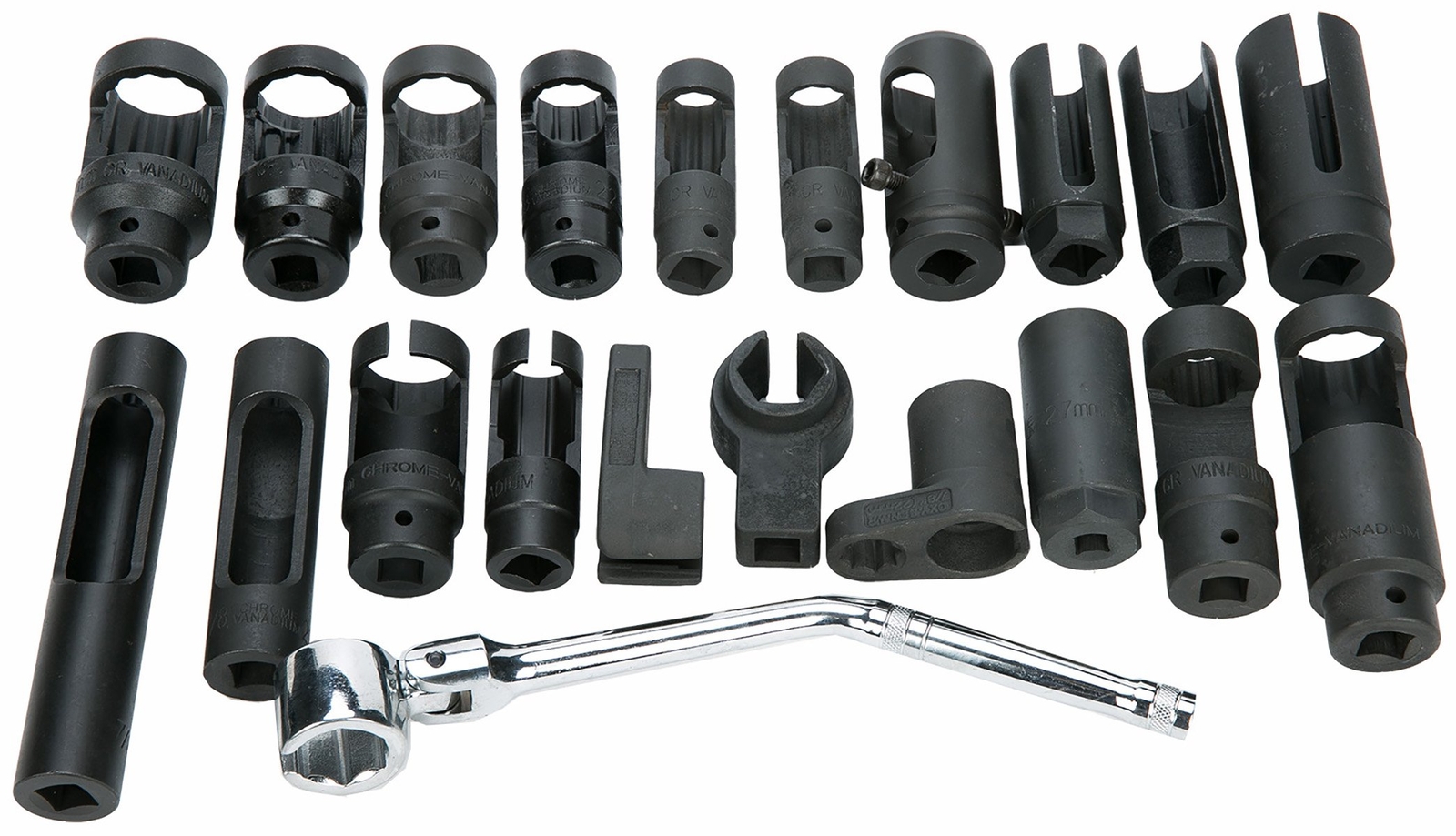 21 Piece O2 Sensor Socket Set Universal Oxygen Sensor Removal Install Tool Set